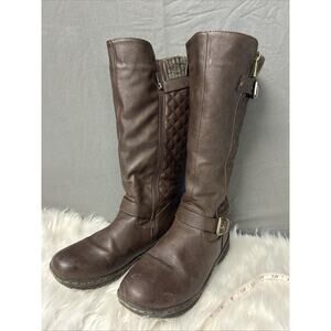 DREAM PAIRS Women's Faux Fur-Lined Knee High Winter Boots Fall Tall